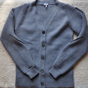 Loewe Grey Braided Sleeve Cardigan Size S